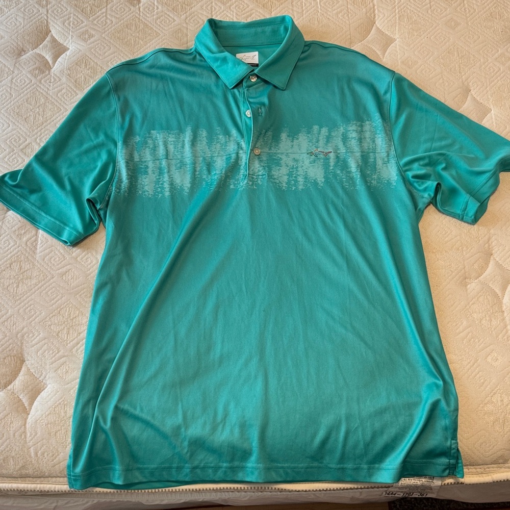 Greg Norman Collection Aqua Polo Shirt